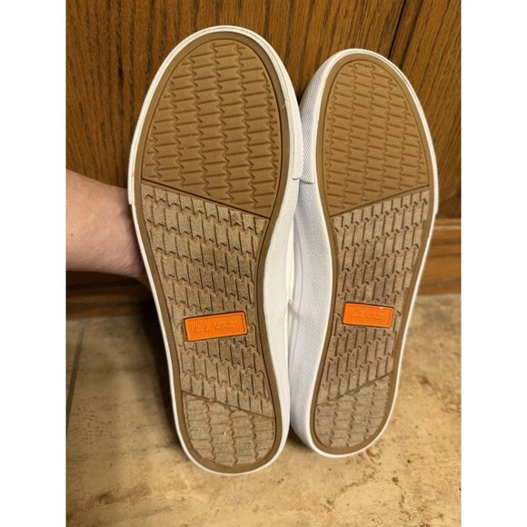 Lugz Men's 7 Clipper Classic Slip-on Canvas Sneakers White Womens 9 - Picture 3 of 7